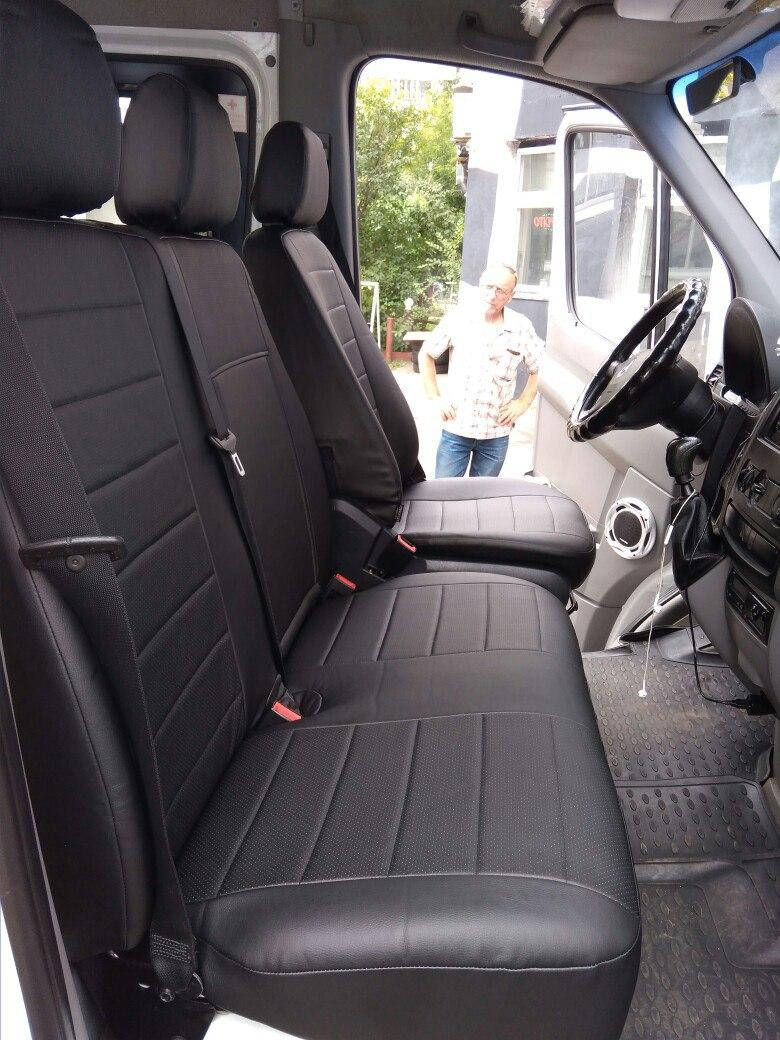 

Авточехлы модельные чехлы Эко-кожа Комбинированные Volkswagen LT 46 Фольксваген ЛТ Оригинал 1+1, 1+2