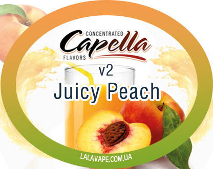 

Ароматизатор Capella Juicy Peach v2 (Сочный персик v2) 10мл