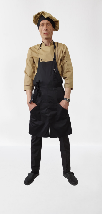 

Фартук повара , официанта., Черный