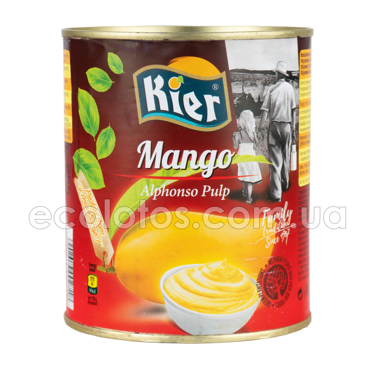 

Манго Alphonso пюре "Kier" 850 г, Индия