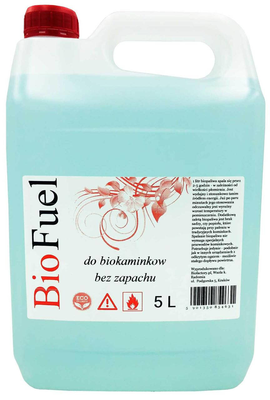 

Биотопливо (топливо для биокаминов) TM BioFuel без запаха 5 л.