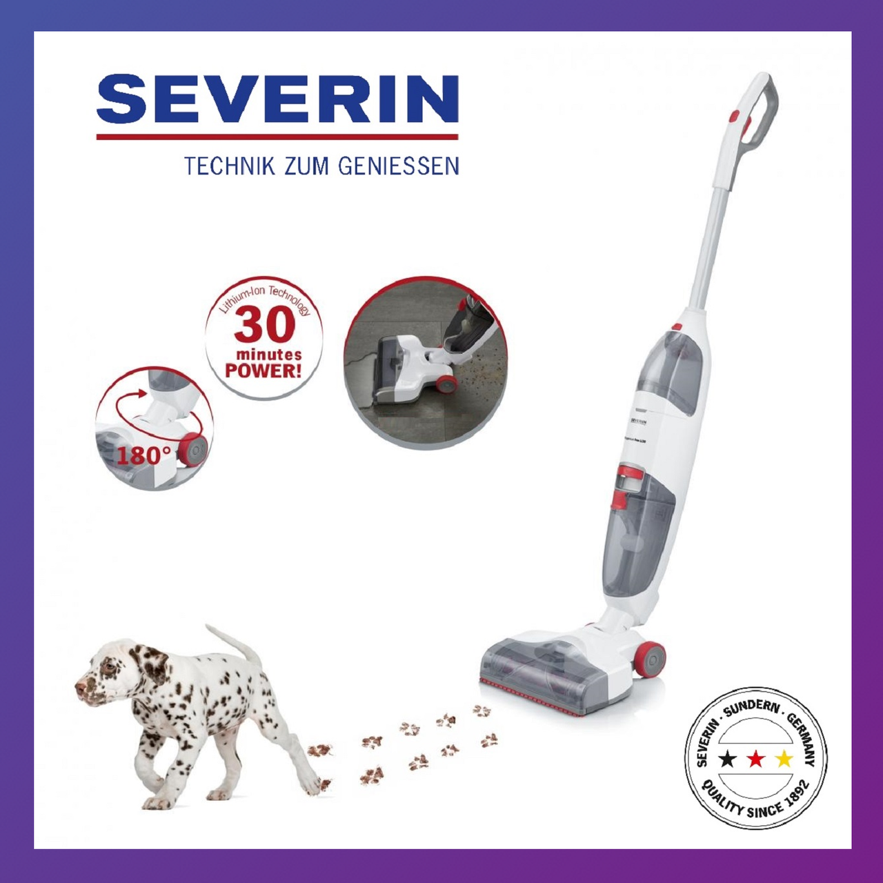 

Моющий аккумуляторный пылесос Severin SC 7148