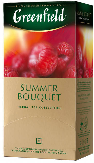 

Чай из трав с малиной и шиповником Greenfield Summer Bouquet 25 пак.