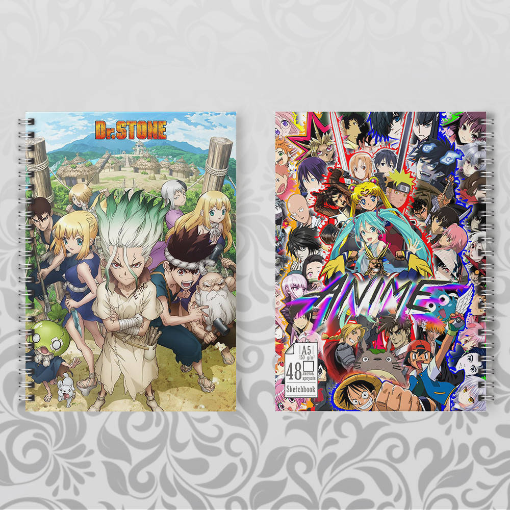 

Скетчбук Аниме Dr Stone 003