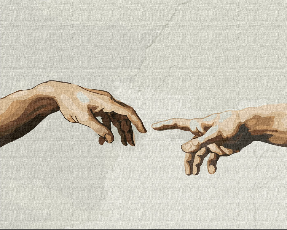 

Набір для розпису по номерах. "Створення Адама © Мікеланджело" 40х50см