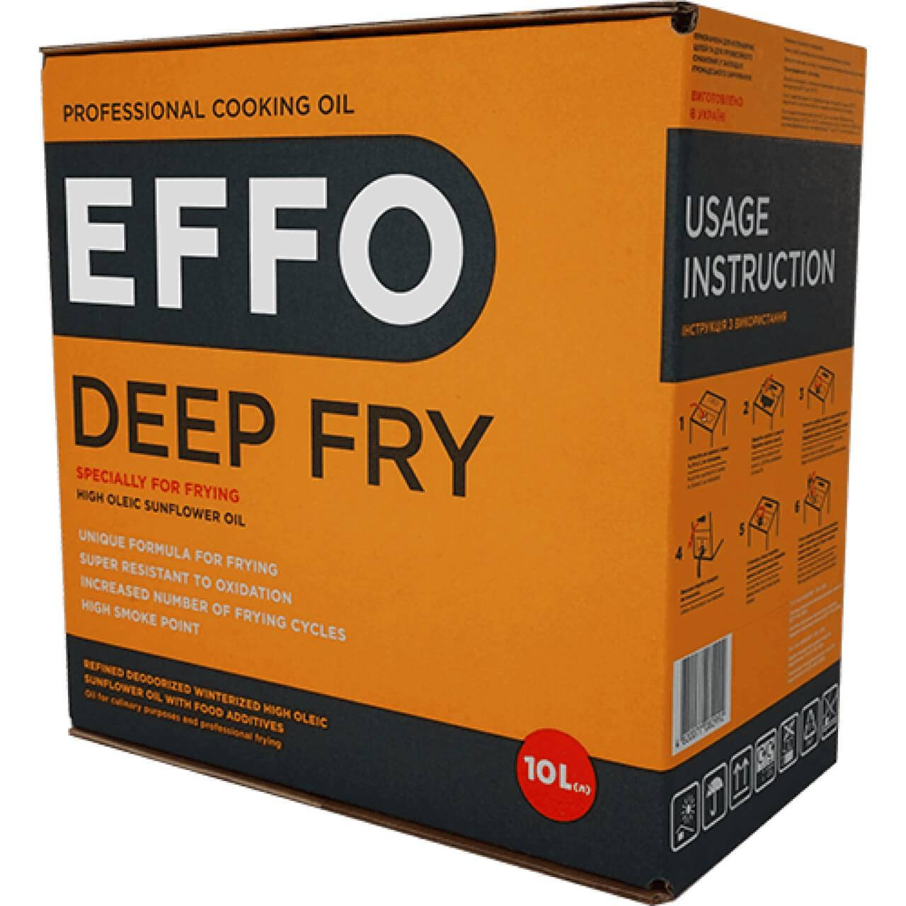 

Масло подсолнечное ТМ EFFO Deep Fry высокоолеиновое 15 л