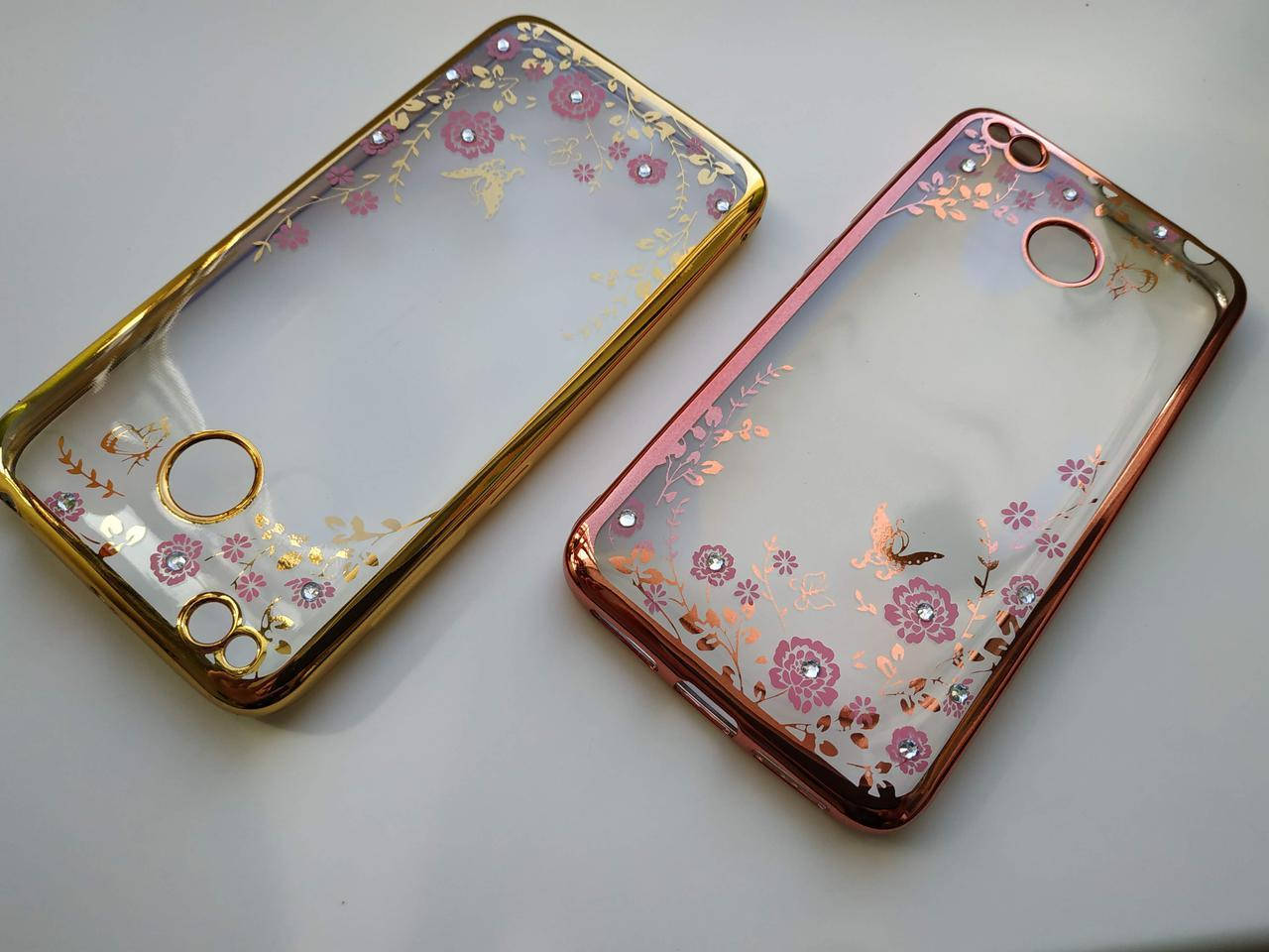 

Чехол силиконовый со стразами Xiaomi Redmi 4x