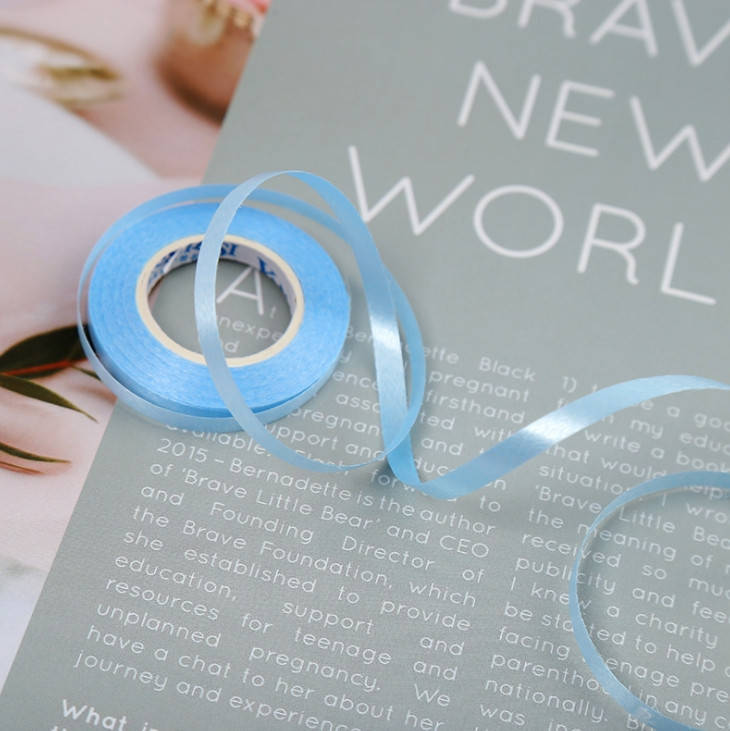 

Лента для шариков - 5 мм, 10м- голубая