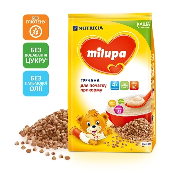 

Безмолочная каша Milupa Гречневая, быстрорастворимая сухая, 170 г