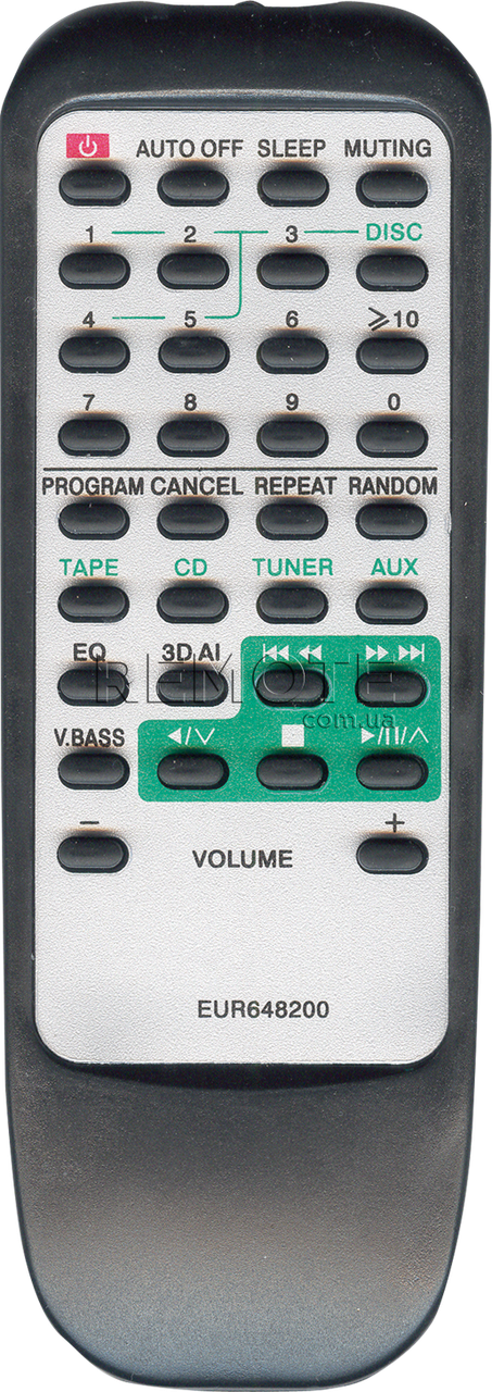 

Пульт музичного центру PANASONIC EUR648200