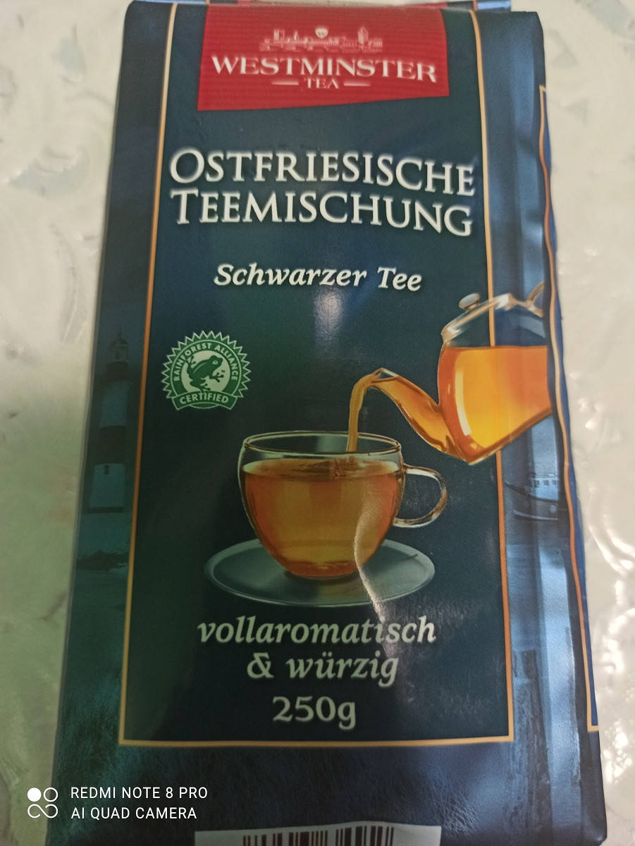 

Чай черный среднелистовой Westminster Ostfriesische Teemischung Tea 250г