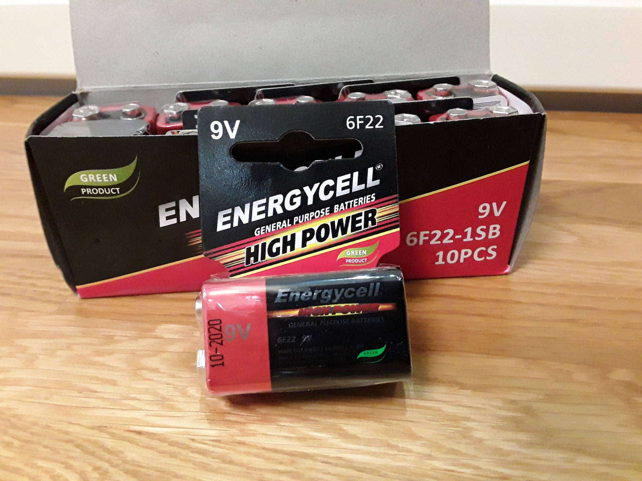 

Батарейка Energycell Крона 9V 6F22M солевая