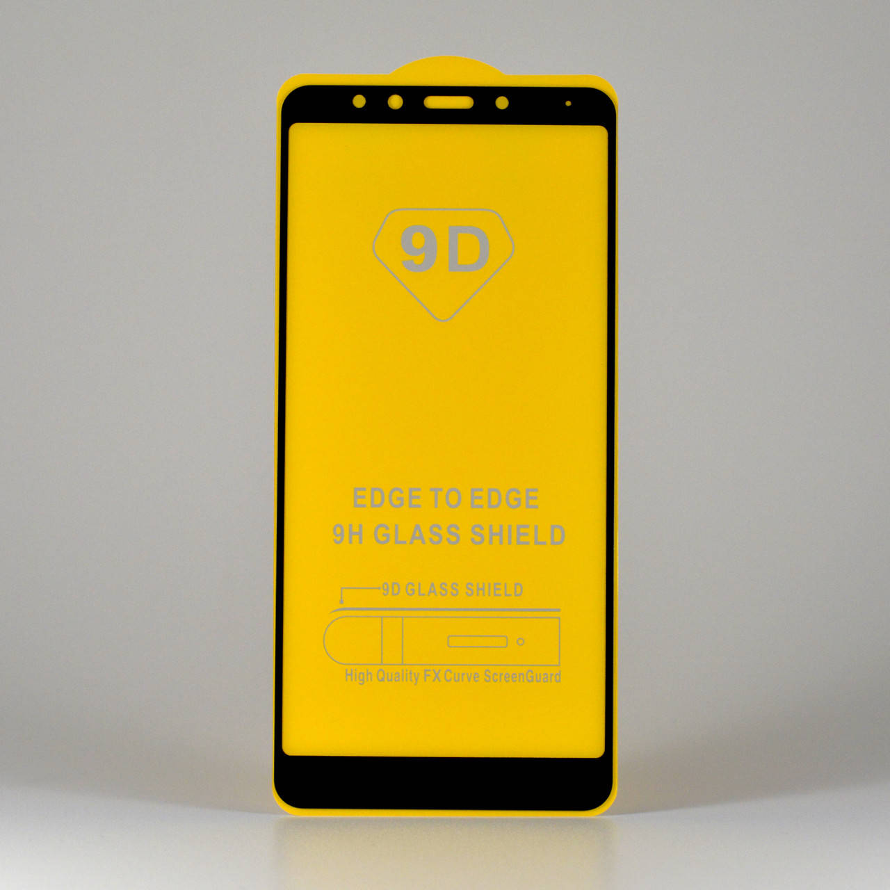 

Защитное стекло на Xiaomi Redmi 5 черное клей по всей поверхности, Черный