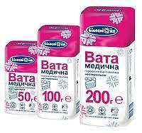 

Вата медична нестерильна фасована в зигзагоподібну стрічку, 200 г
