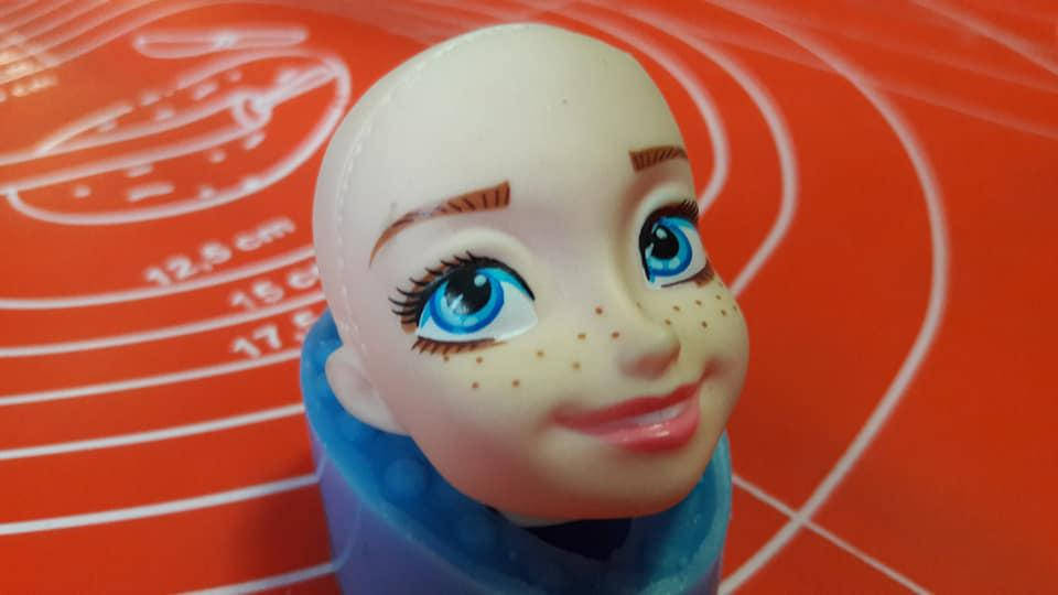 

Силиконовый молд лицо Анна