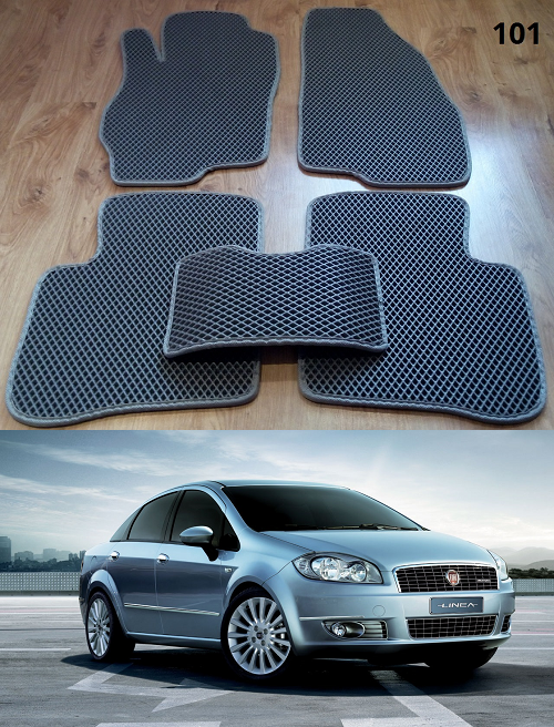 

Коврики ЕВА в салон Fiat Linea '07-15, Черный