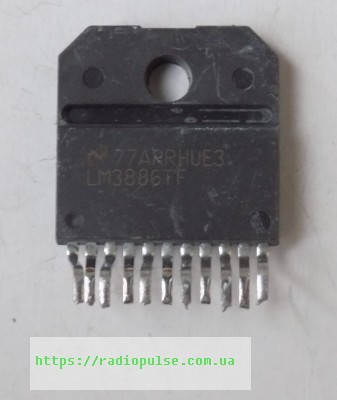 

Микросхема LM3886TF демонтаж