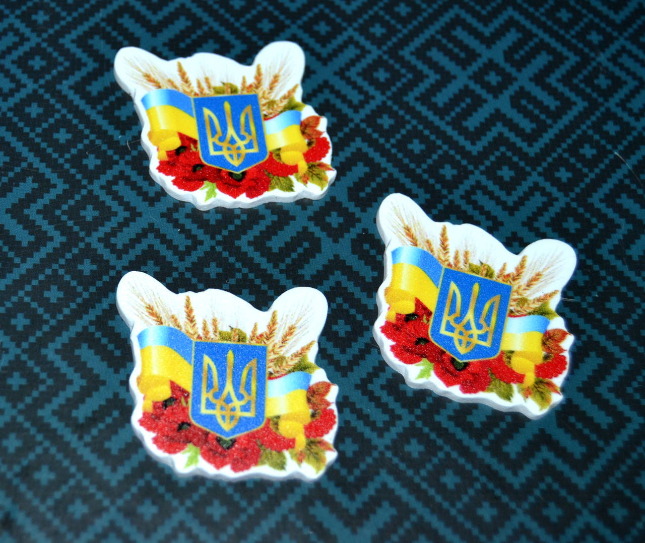 

Серединка-планер Українська, синьо-жовта, 4см, №8, 1шт