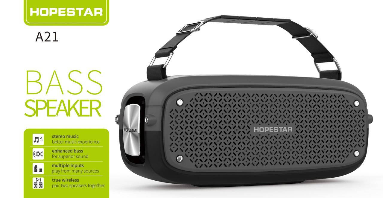 

Портативная блютуз колонка для музыки модели Hopestar A21