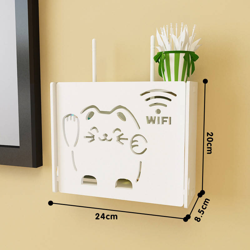 

Настенная коробка для роутера Wi-Fi Полка Кошка