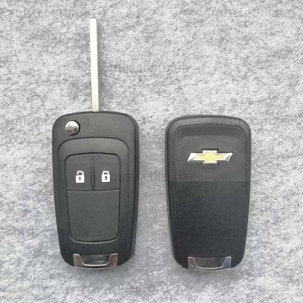 

Корпус ключа Chevrolet выкидной 2 кнопки HU100