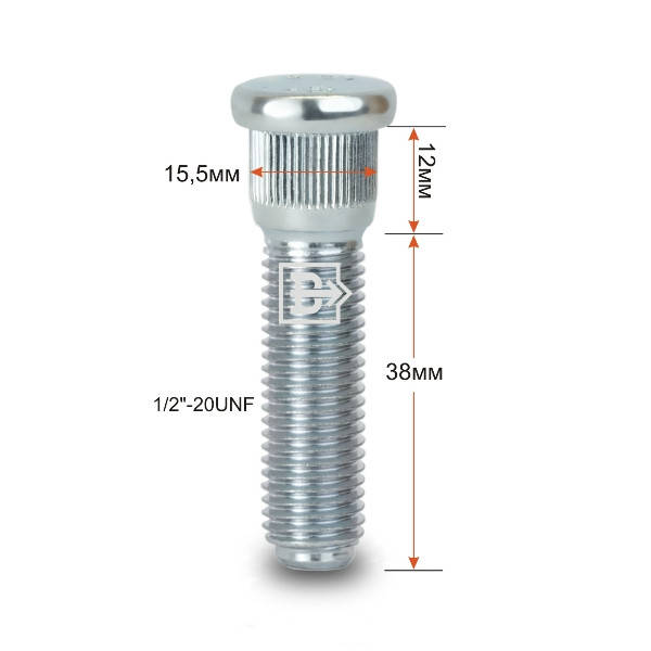 

Шпилька забивная CRP155E38 1/2"-20UNFX50мм длина рез.части 38мм Цинк Cherooke
