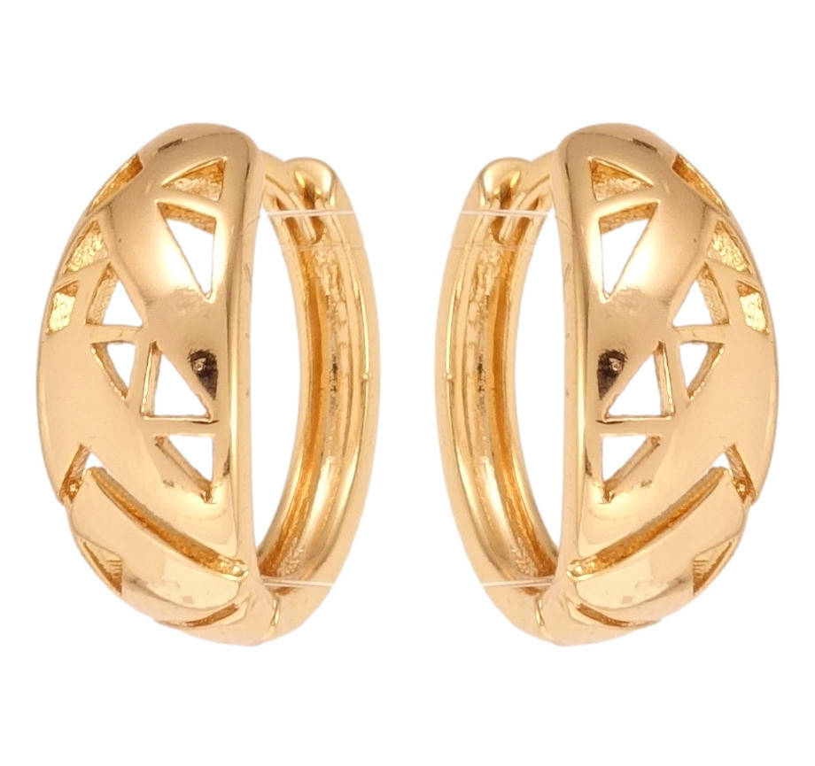 

Серьги Xuping Позолота 18K колечки "Геометрические вырезы"