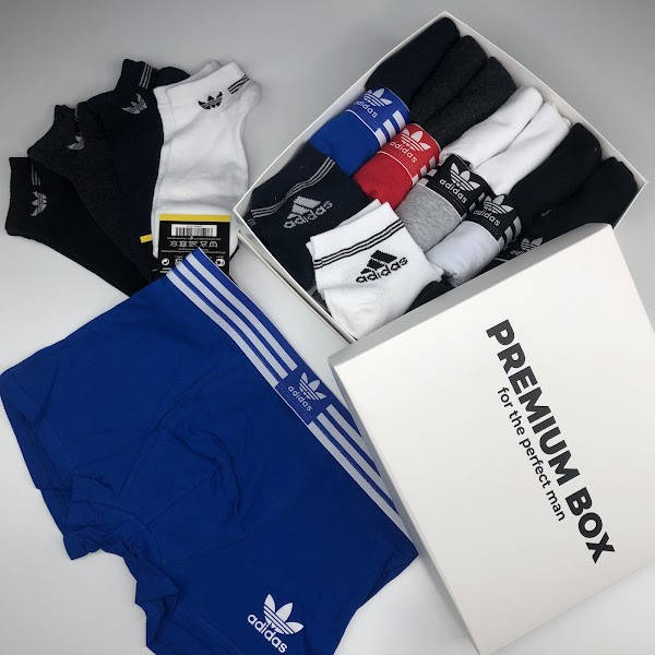 

Набор мужского нижнего белья и носков Adidas. Premium Box мужское белье и носки