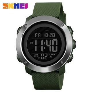 

Skmei 1416 зеленые с железным кантом мужские спортивные часы