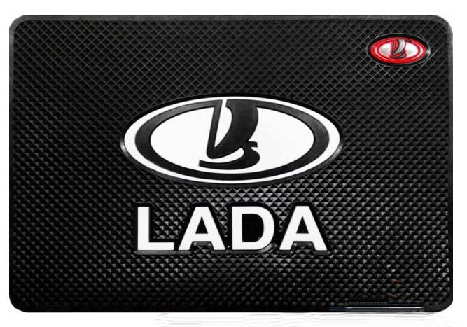 

Антискользящий коврик в машину на торпеду Lada