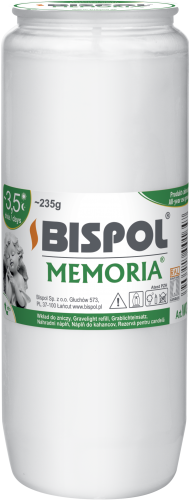 

Вкладыш белый масляный Bispol 3,5 дня 5,7 х 14,5 см (WO4-090)