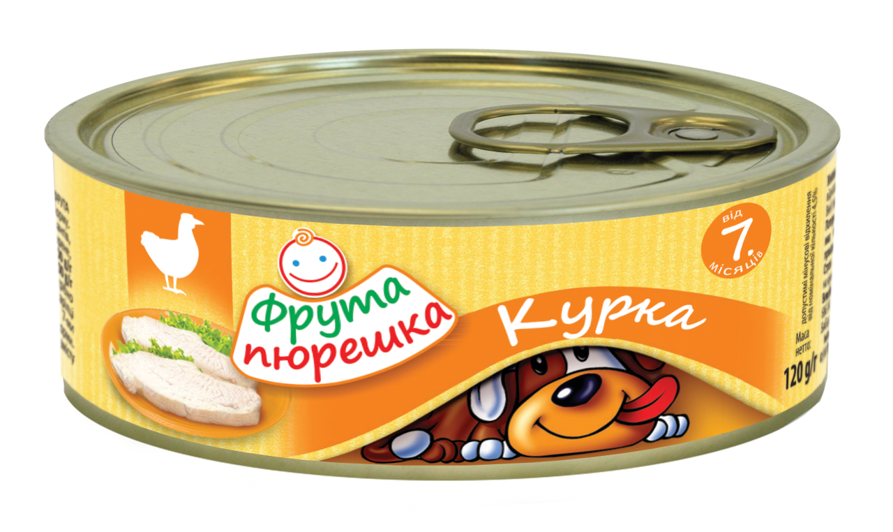

Пюре мясное курица Фрута пюрешка, 120 г