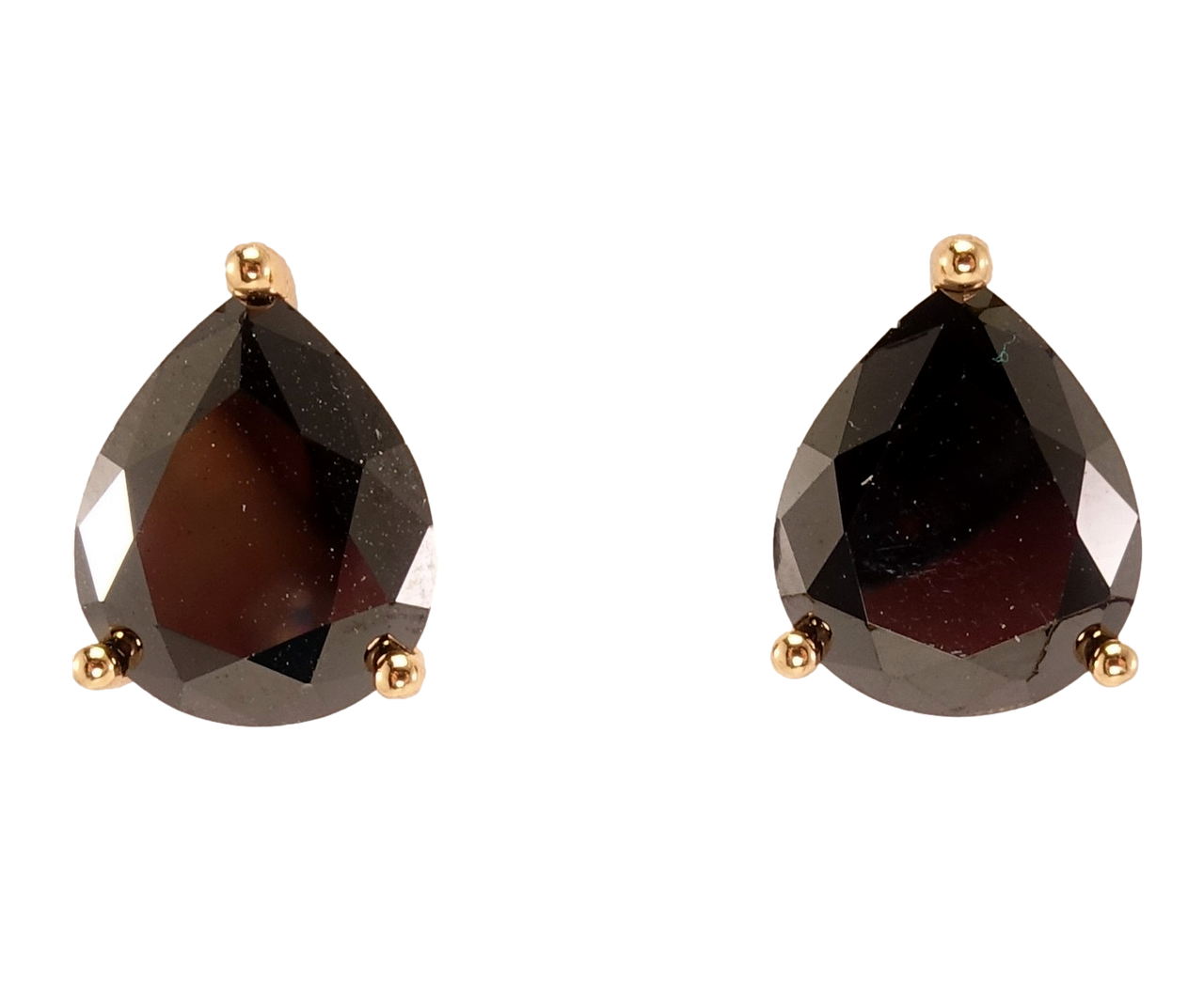 

Серьги Xuping Позолота 18K гвоздики "Черный кристалл капля"