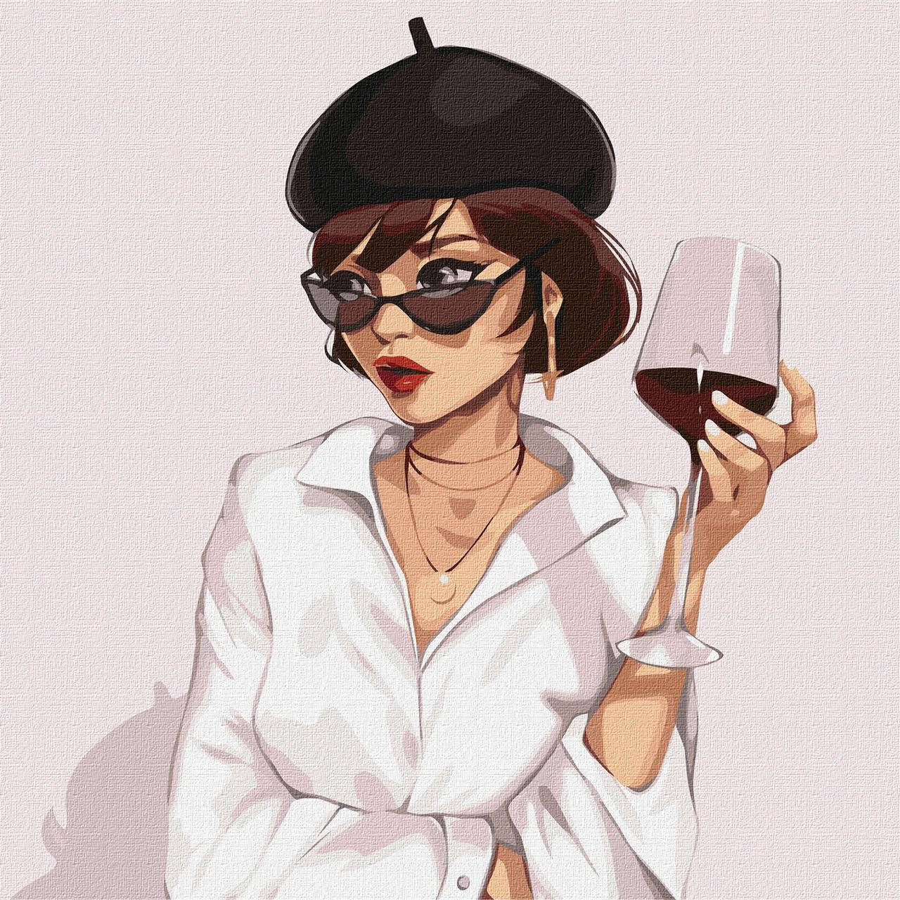 

Картина по номерам KHO4896 Парижский стиль ©lien_illustration 40*40см. Идейка
