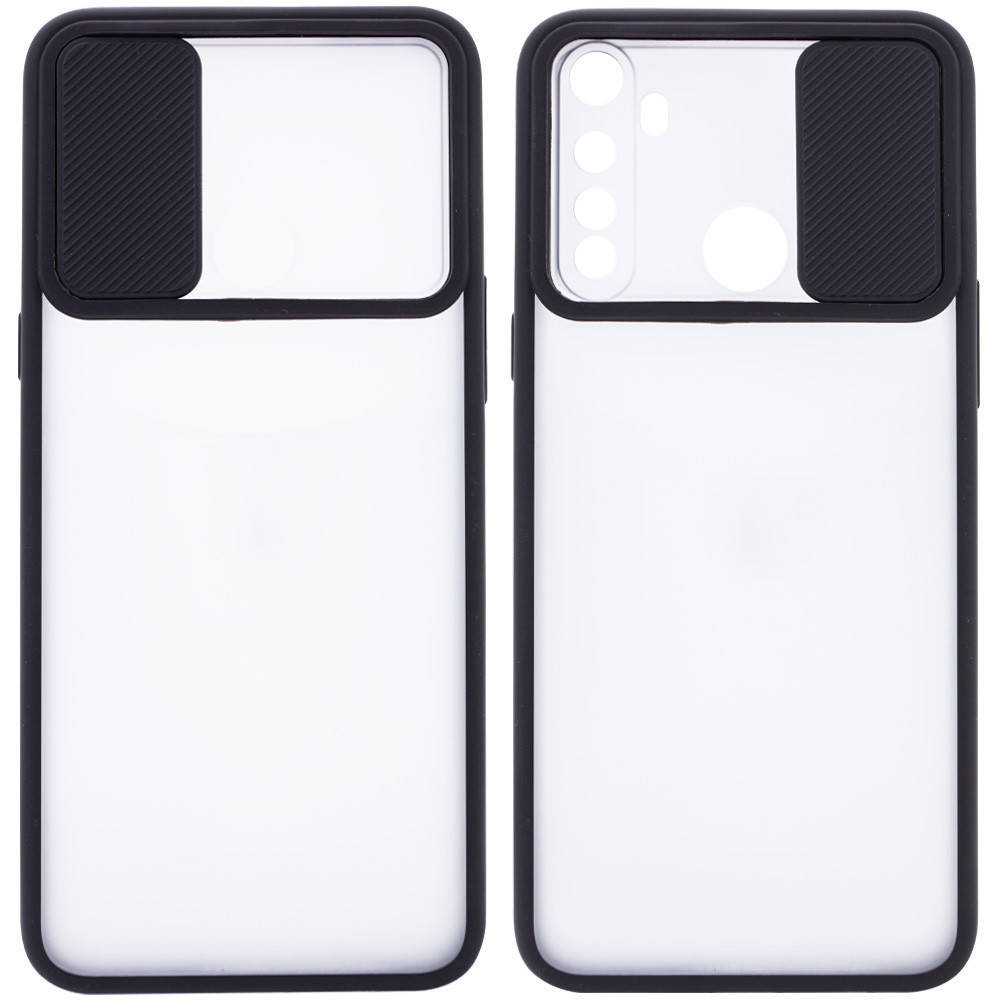 

Чехол со шторкой на камеру для Xiaomi Redmi Note 8 / Note 8 2021 (Черный)