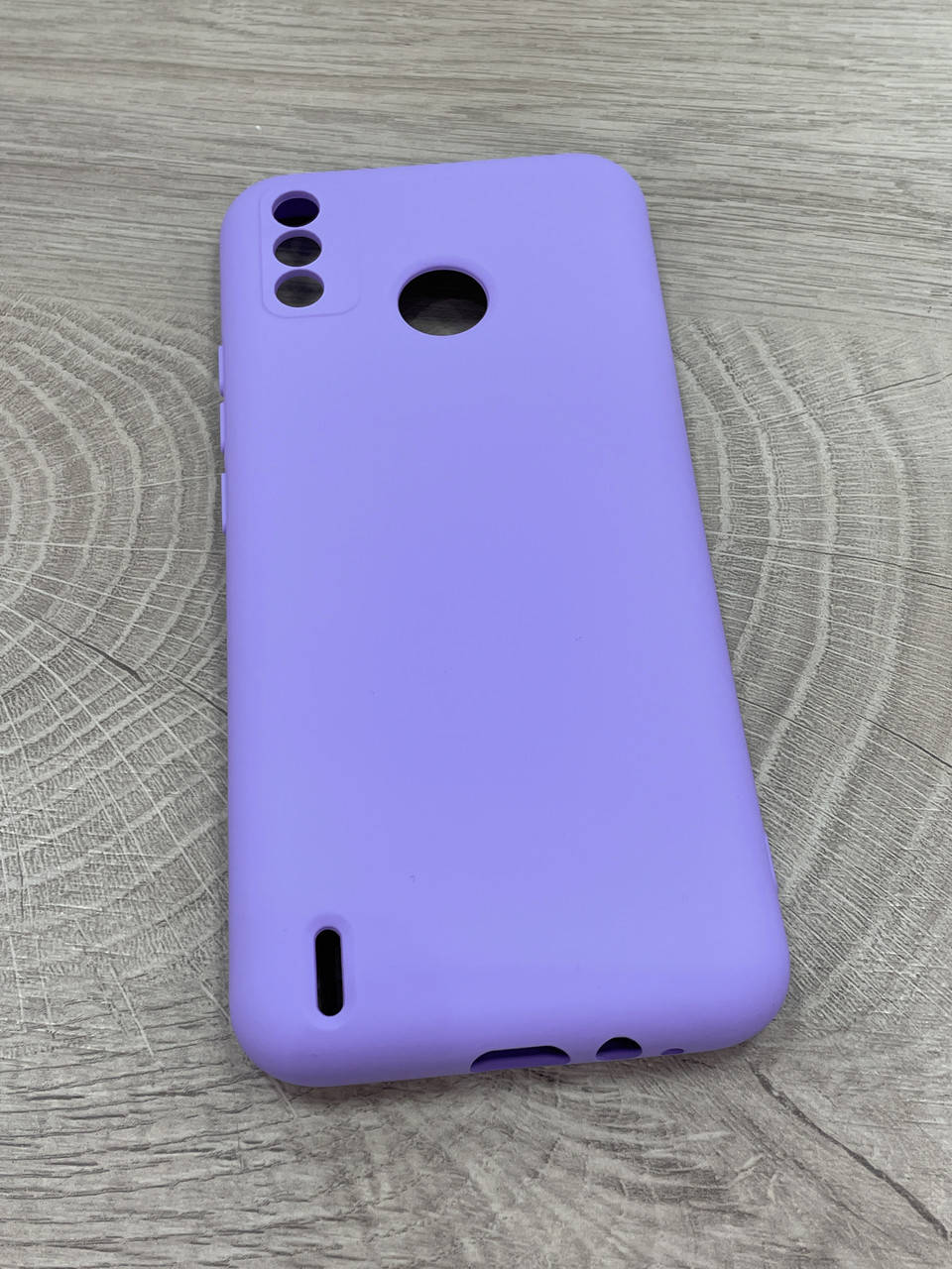 

Чехол на Tecno Spark 6go противоударный Silicone Case лиловый, Светло-фиолетовый