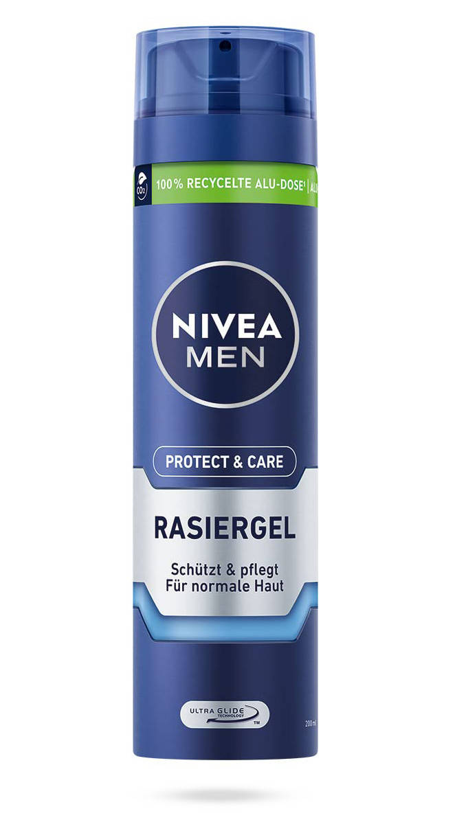 

Гель для бритья Nivea Защита и уход увлажняющий против сухости кожи 200 мл
