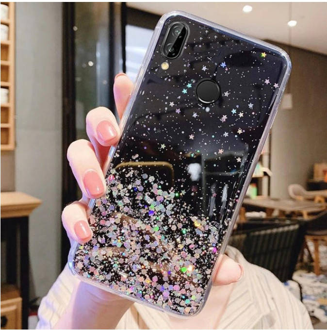 

Блестящий чехол с серебряной фольгой Samsung Galaxy M30/M305F, Серебристый