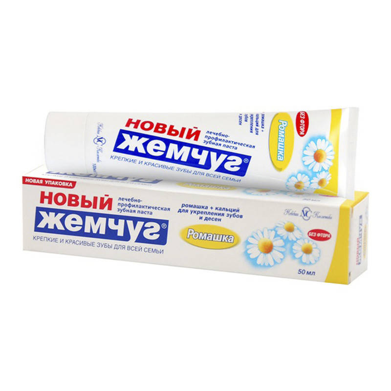 

Зубная паста "Ромашка" Новый Жемчуг, 50 мл