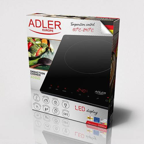 

Індукційна плита настільна одноконфорна Adler AD 6513 2000 Вт