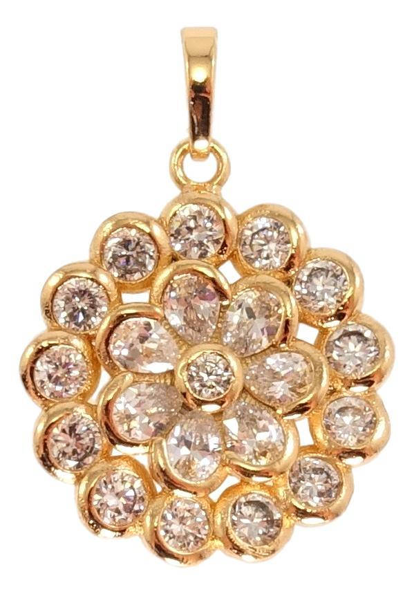 

Кулон Xuping Позолота 18K "Пышный кристальный цветок"
