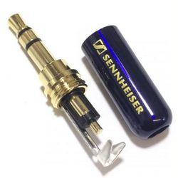 

Штекер 3,5мм стерео 3pin, Sennheiser синий