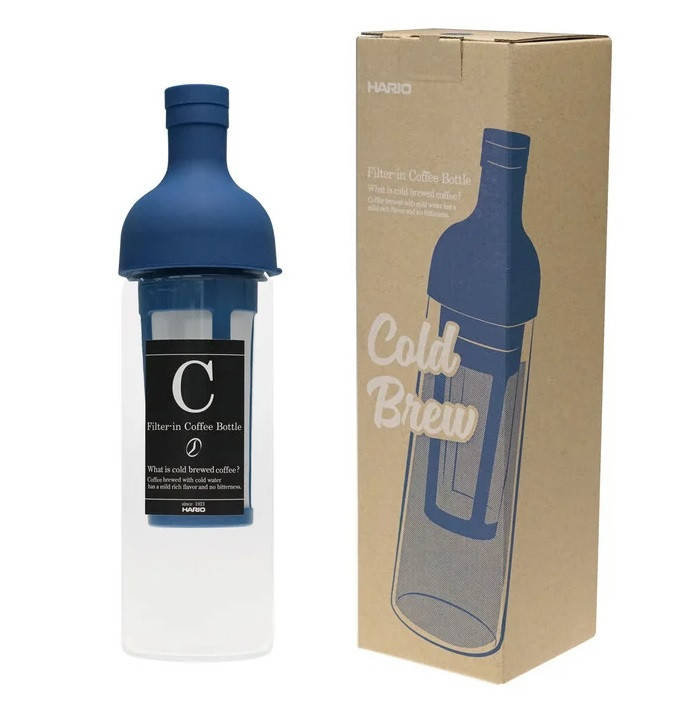 

Бутылка заварник Hario для холодного кофе, синяя 750 мл, Синий