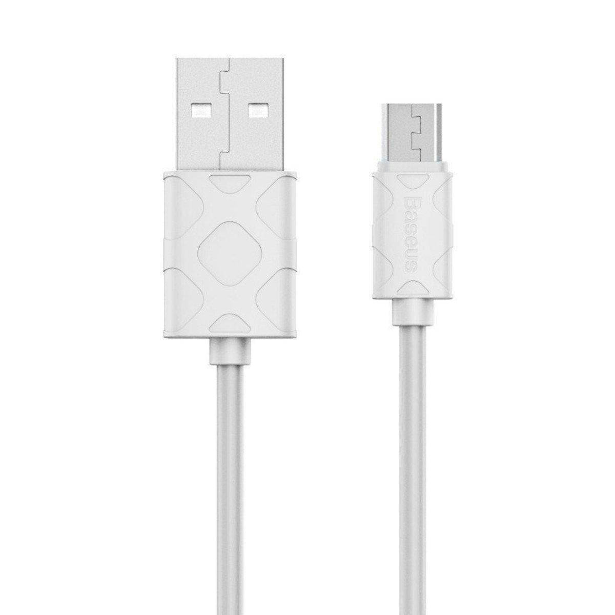 

Кабель Baseus Yaven Micro 2.1A 1m White, Белый