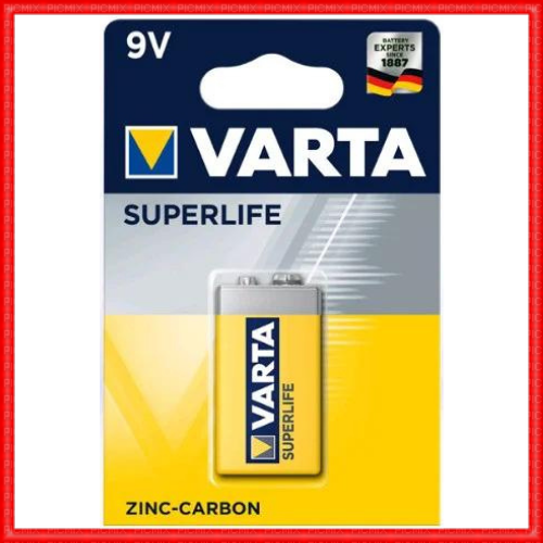 

Батарейка крона Varta Superlife 6F22 9V Zinc-Carbon