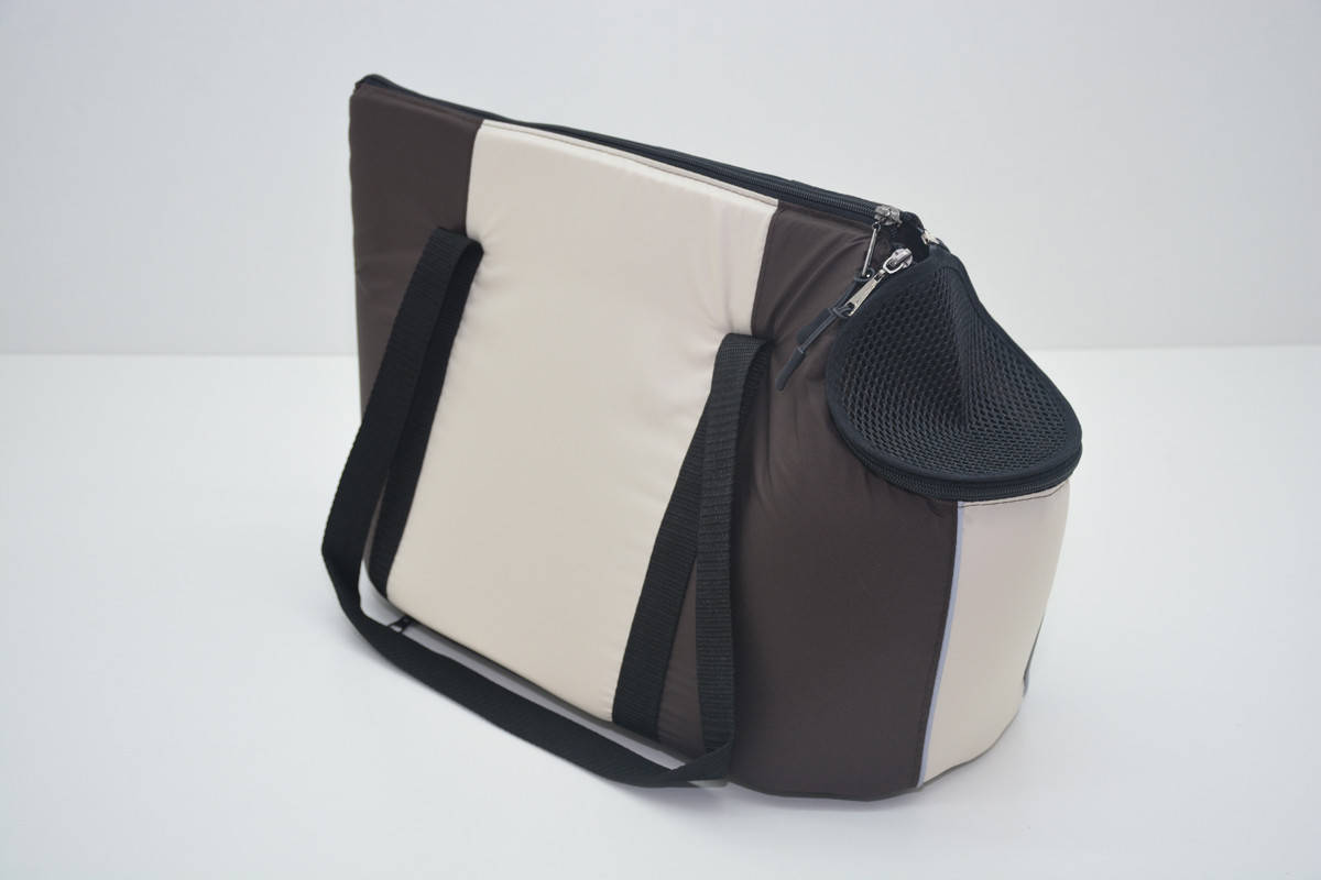 

Сумка переноска для котов и собак Комфорт лето коричневая №0 225х325х270, Коричневый