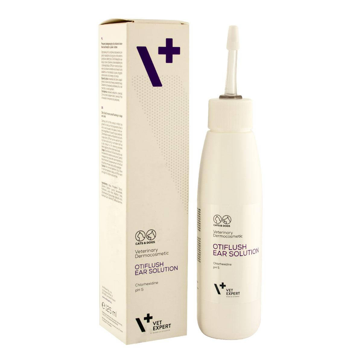 

VetExpert Otiflush Ear Solution рідина для чищення вух собак та кішок, 125 мл