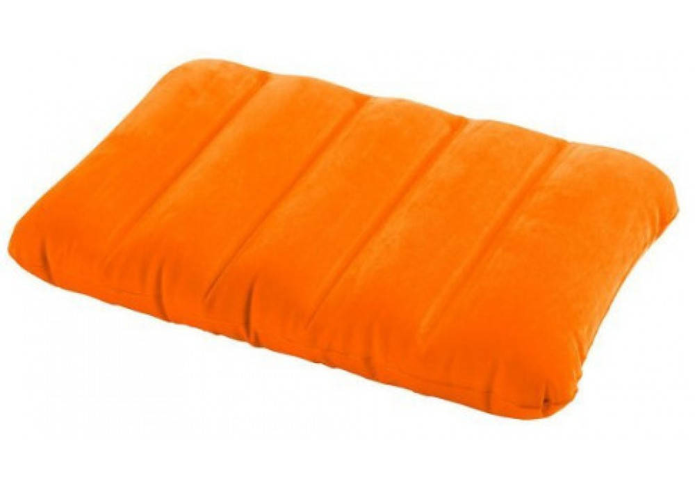 

Подушка надувная Intex Pillow оранж 43х28х9 см, Оранжевый