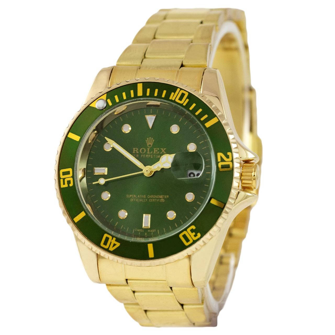 

Часы Rolex Submariner 2128 Quarts Gold-Green SKL39-224963