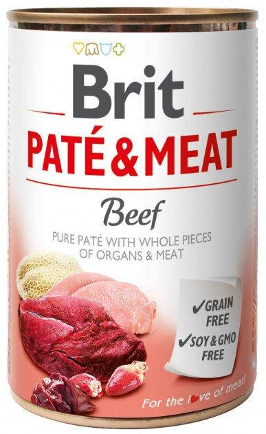

Влажный корм Brit Pate & Meat Dog с говядиной - 400 г